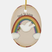 God is Liefde Religieus Ornament of Wall Hanging (Voorkant)