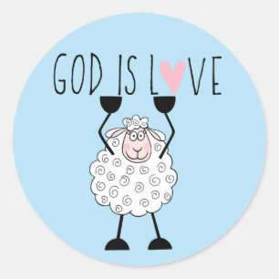 “God is Liefde” Ronde Sticker