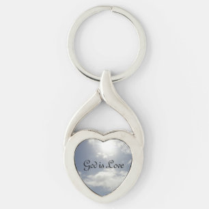 God is liefde sleutelhanger