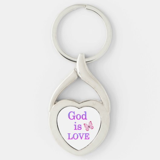 God is liefde sleutelhanger (Voorkant)