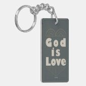 God is liefde sleutelhanger (Voorkant Links)