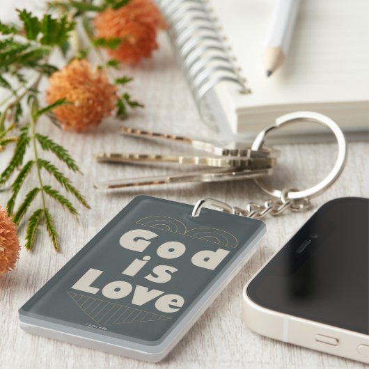 God is liefde sleutelhanger (Voorkant Rechts)