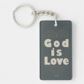 God is liefde sleutelhanger (Voorkant)