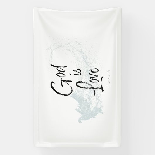 God is liefde spandoek (Verticaal)