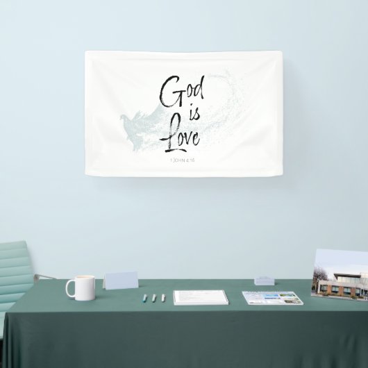 God is liefde spandoek (Beurs)