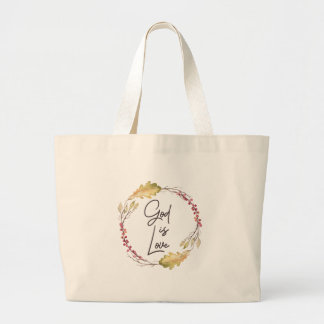 God is Liefde - Spiritueel en religieus - Canvas t Grote Tote Bag