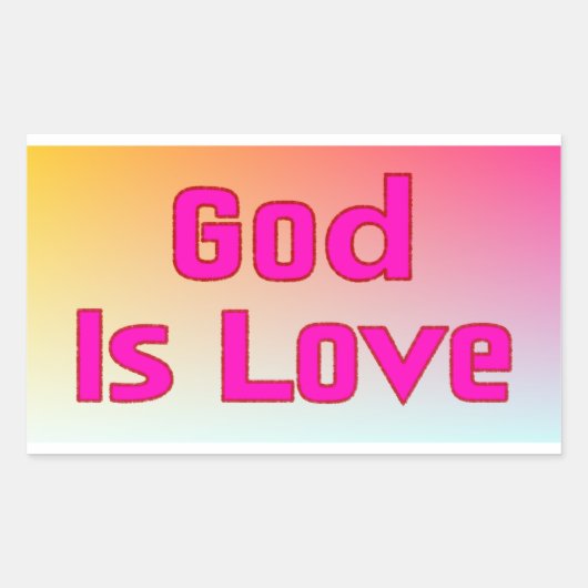 God is Liefde Stickers (Voorkant)