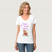 God is liefde t-shirt (Voorkant volledig)
