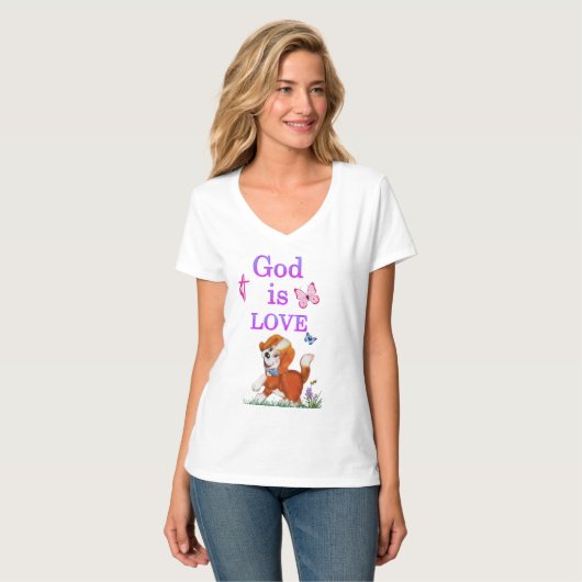 God is liefde t-shirt (Voorkant volledig)