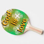 God is liefde tafeltennisbatje (Zijkant)