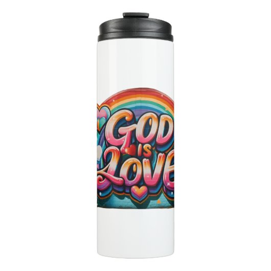 God is liefde thermosbeker (Voorkant)