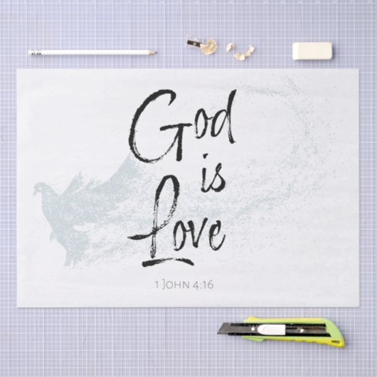 God is liefde tissuepapier (Craft)