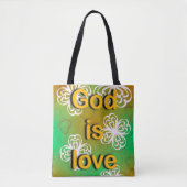 God is liefde tote bag (Voorkant)