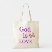 God is liefde tote bag (Achterkant)