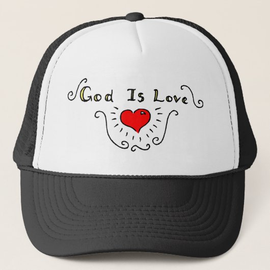 God is liefde trucker pet (Voorkant)