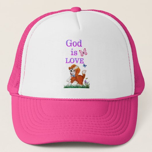God is liefde trucker pet (Voorkant)