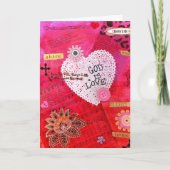 God is liefde Valentijn Feestdagen Kaart (Voorkant)