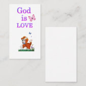 God is Liefde Visitekaartje (Voorkant / Achterkant)