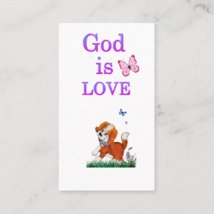 God is Liefde Visitekaartje
