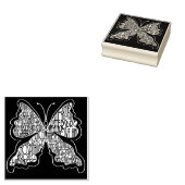 God is Liefde Vlinderstempel Rubberstempel (Gestempeld)