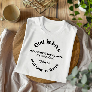 God Is Liefde voor Mannen en Vrouwen Christelijk T T-shirt