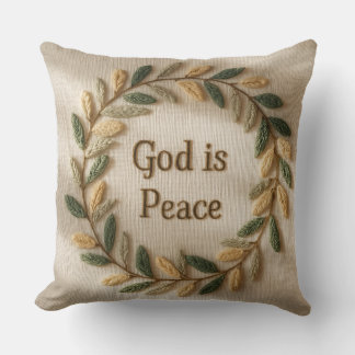 God is Liefde & Vrede Kussen – Christelijke Huisde