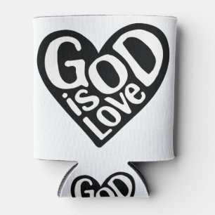 God is liefde zoals Jezus citeert evangelbeelden Blikjeskoeler
