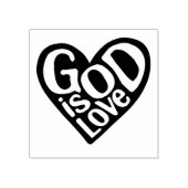 God is liefde zoals Jezus citeert God kunst liefde Rubberstempel (Afrduk)