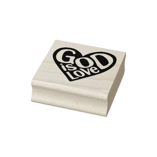 God is liefde zoals Jezus citeert God kunst liefde Rubberstempel (Stempel)