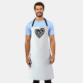 God is liefde zoals Jezus citeert God kunst liefde Schort (Gedragen)