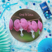God is liefdesharten papieren bordje (Feest)
