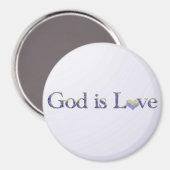 God is Liefdesmagneet Magneet (Voorkant / Achterkant)