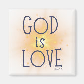 God is Liefdesmagneet Magneet (Voorkant)