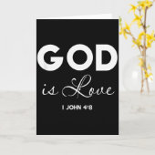 God Is Love 1 John 4_8 Bible Verse Christian Scrip Kaart (Gele Bloem)