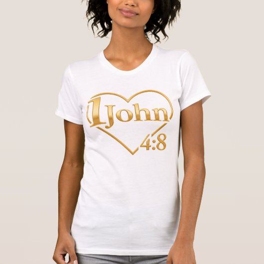 God Is Love - 1 John 4:8 by All43 T-shirt (Voorkant)