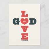 God is Love Briefkaart (Voorkant)