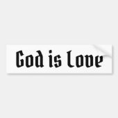 God is Love Bumpersticker (Voorkant)