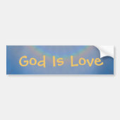 God is Love Bumpersticker (Voorkant)