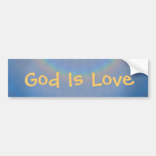 God is Love Bumpersticker (Voorkant)