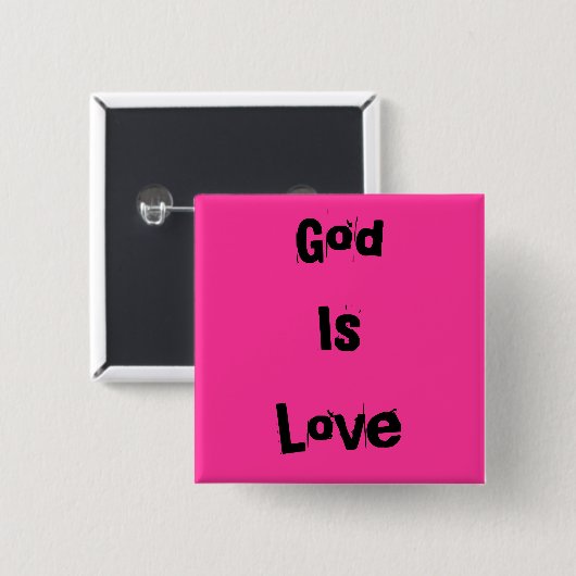 God is Love Button (Voorkant /achterkant)
