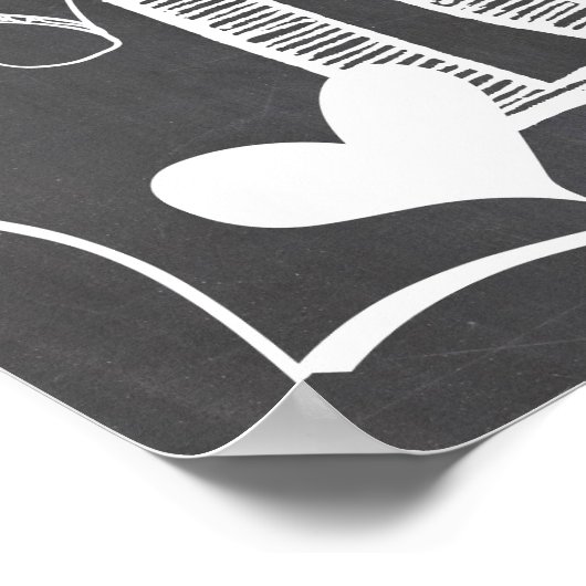 God is Love Chalk Board Poster (Hoek)