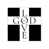 God IS Love Christelijk Cross Rubberstempel (Afrduk)