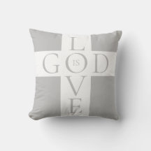 God Is Love Citaat Christelijk Grijs en Wit
