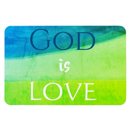 God is Love Inspirational Magnet Magneet (Horizontaal)