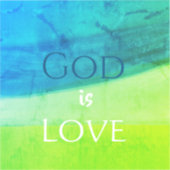 God is Love Inspirational Sticker (Voorkant)