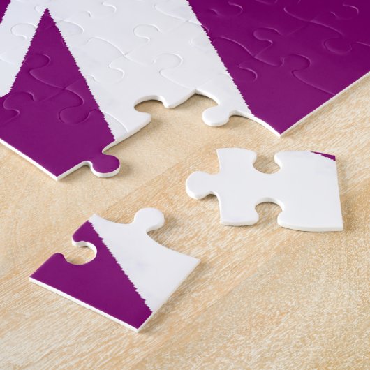 "God Is Love" Mystical Deep Purple (1 John 4:16)  Legpuzzel (Zijkant)