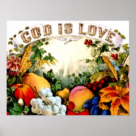 God is Love Poster PRINT (Voorkant)