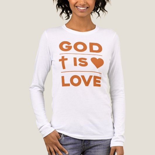 God Is Love Tri-Blend Shirt (Voorkant volledig)