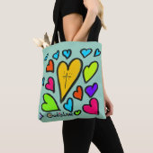 God is Love with Hearts Cross Tote Bag (Dichtbij)