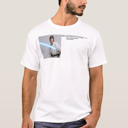 God is Luke Skywalker T-shirt (Voorkant)